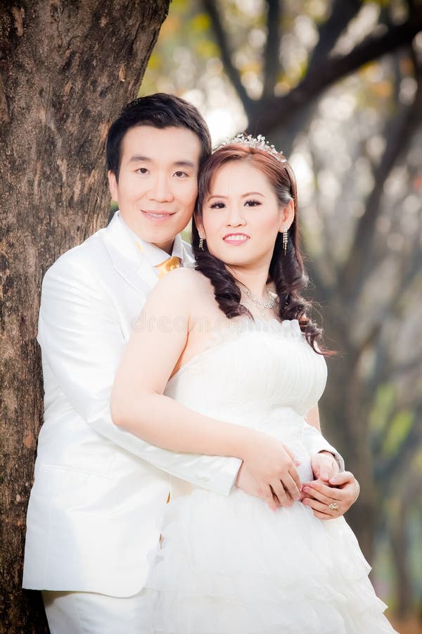 Asian Couple Stock Image Image Of Love Outdoor White 21457163