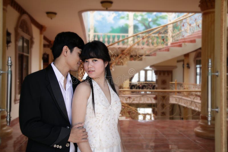 Asian Couple Indoor Stock Image Image Of Couple Moment 29313097