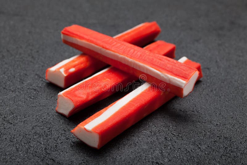 Asian Crab Snack Surimi. Protein Lobster Sticks Stock Image Image of