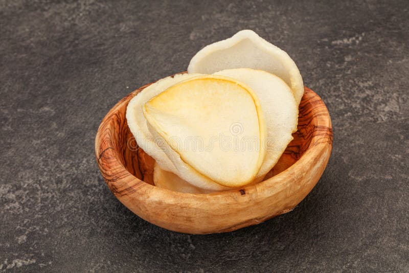 Asian Cusine Homemade Prawn Chips Stock Photo Image of shrimp, chinese 192029356