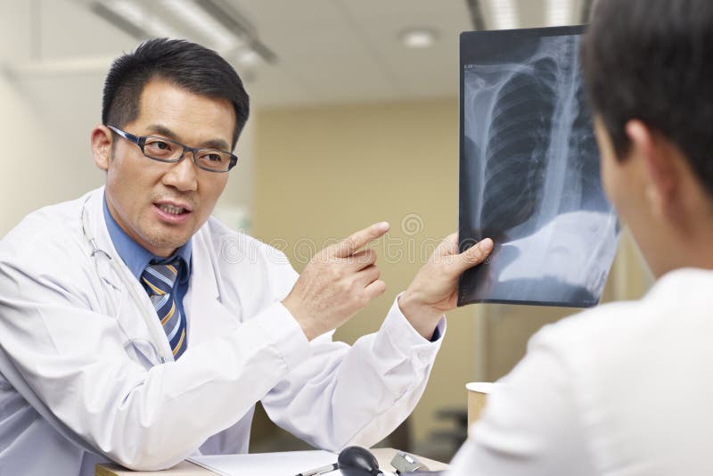 Asian doctor and patient royalty free stock photos Asian doctor and patient royalty free stock photos