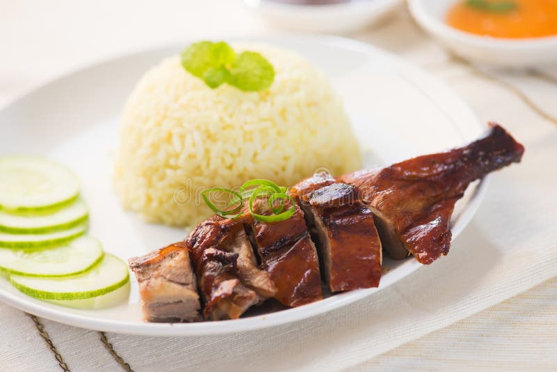 Asian duck rice stock photo. Image of photograph, roast 58693144