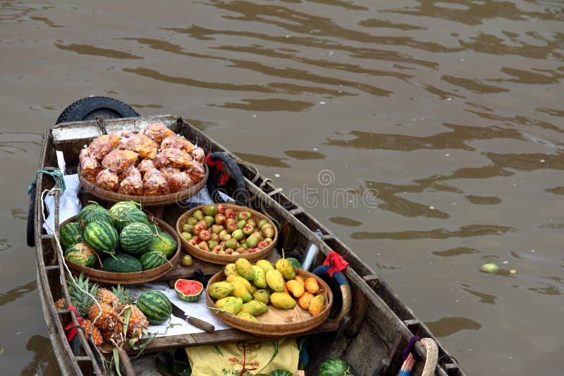 Asian Floating Market royalty free stock images Asian Floating Market royalty free stock images