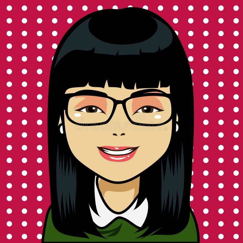 Asian Girl Cartoon stock vector. Illustration of people - 42012649