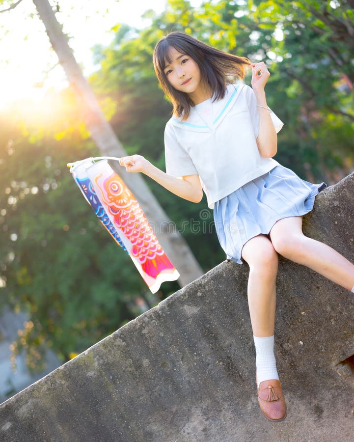 Asian bubble uniform outdoor