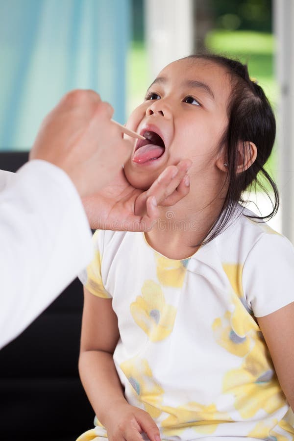 Asian Girl During Throat Examination Stock Image Image Of Diversity