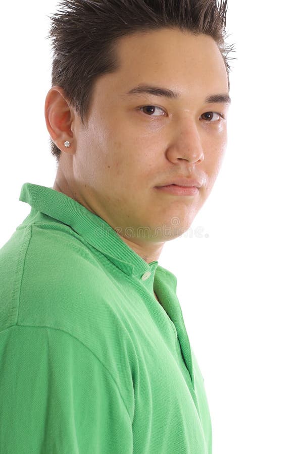 Asian Guy Headshot Vertical Stock Photo Image of person, emotions