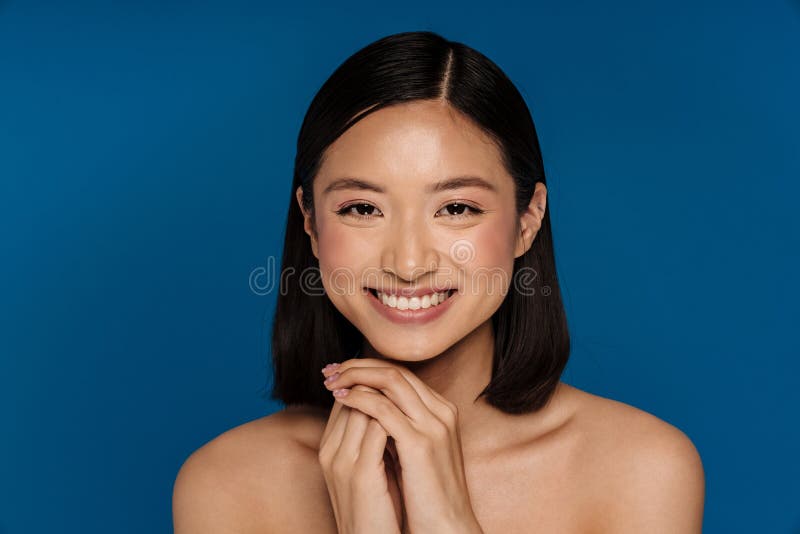 800px x 534px - Asian Half-naked Woman Smiling and Looking at Camera Stock Photo - Image of  looking, studio: 273350488