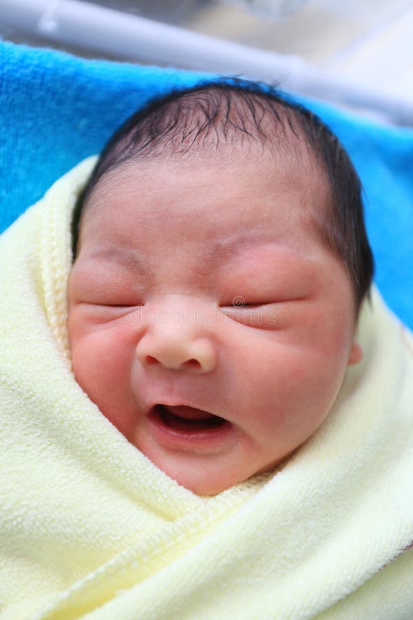 Asian Baby Cry Stock Photo - Image: 42088537