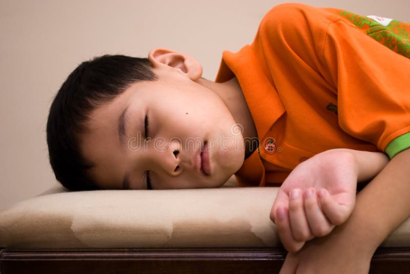 Asian kid sleeping