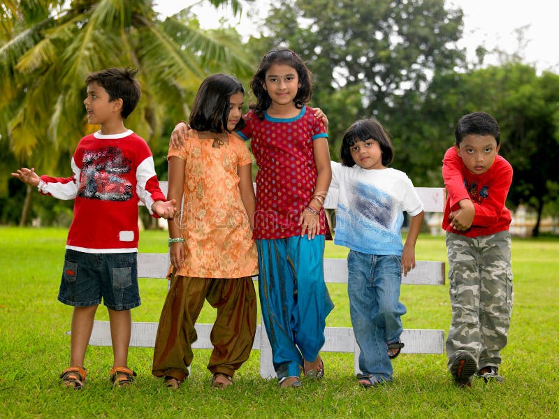 Asian kids playing in the park royalty free stock images Asian kids playing in the park royalty free stock images