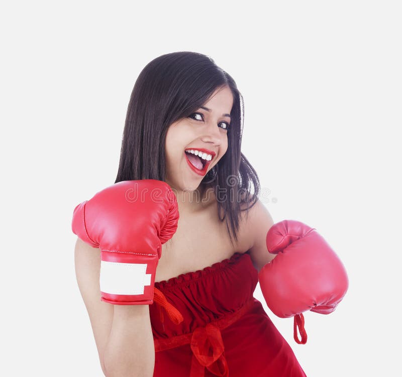 Asian lady boxer