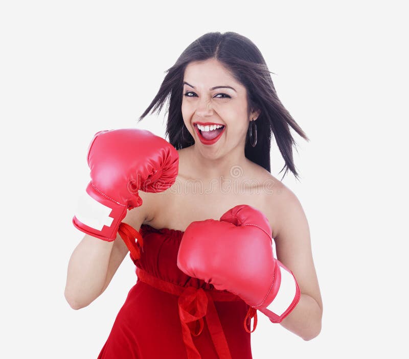 Asian lady boxer