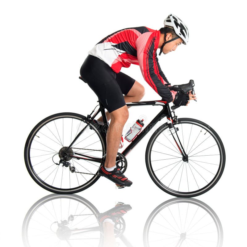 Asian male cyclist stock photo. Image of portrait, recreation - 43992394