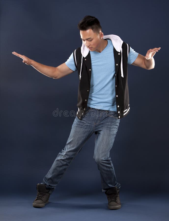 Asian man stock photo. Image of dancing, moving, exercise - 31827130