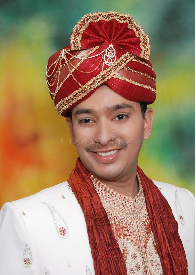 Asian man in wedding clothes