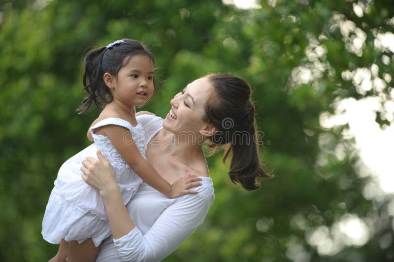 Asian Mum & daughter