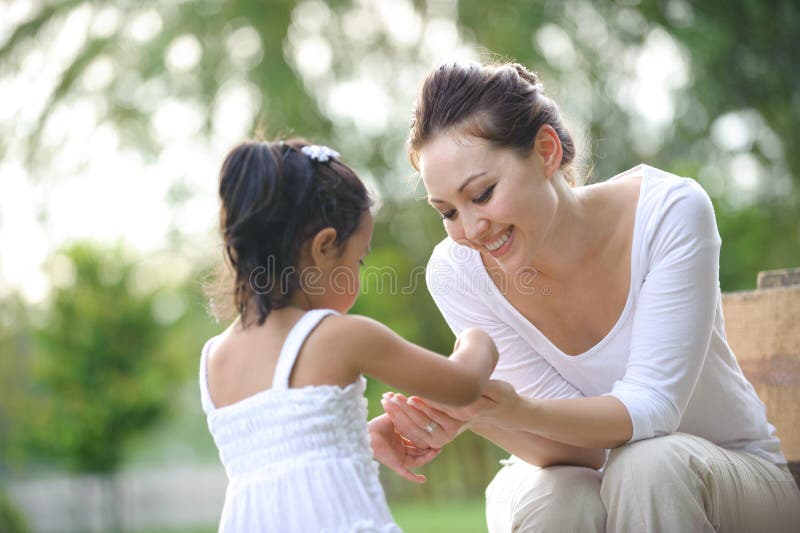 Asian Mum & daughter