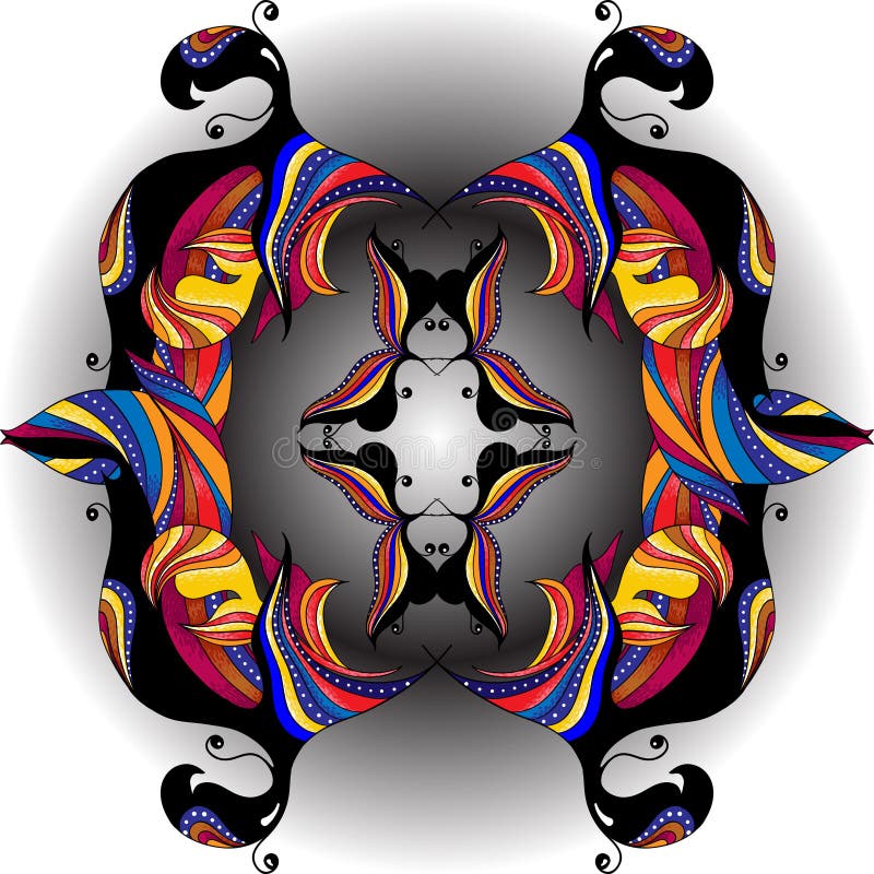 Asian ornament stock vector. Illustration of graphic - 55183452