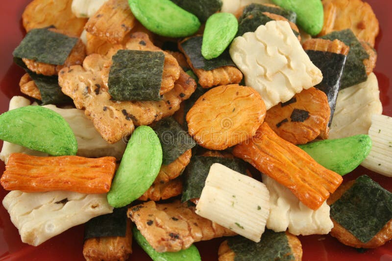Asian Rice Crackers 3 stock image. Image of snack, dieting 2907929