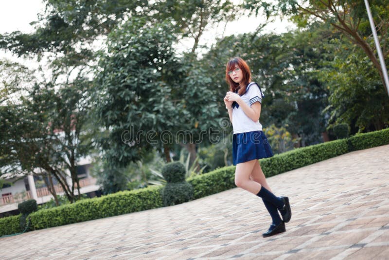 Pretty Japanese School Girl