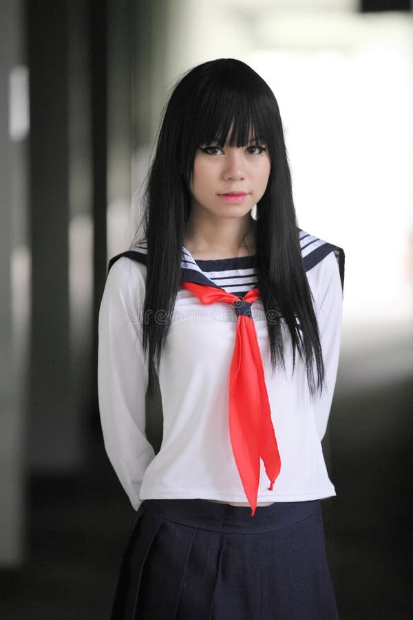 Horny Japanese School Girl