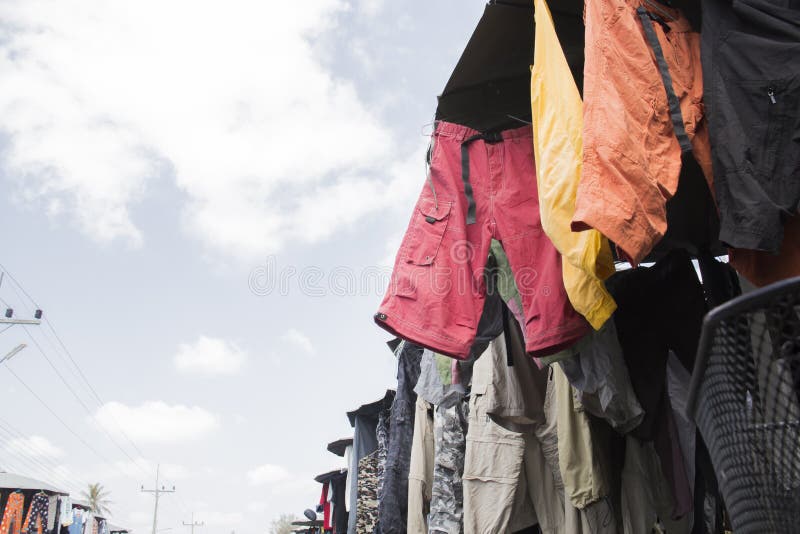 Asian second hand clothes. stock photo. Image of casual 68760880