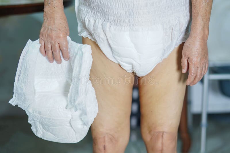Asian Senior or Elderly Old Lady Woman Patient Wearing Incontinence Diaper  in Nursing Hospital Stock Photo - Image of asian, holding: 172071818