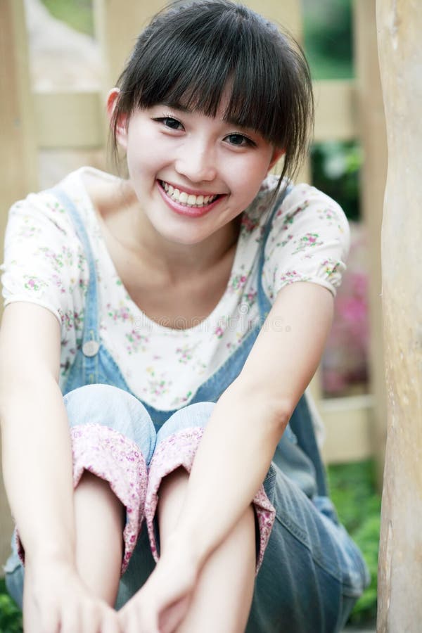 Asian smile girl