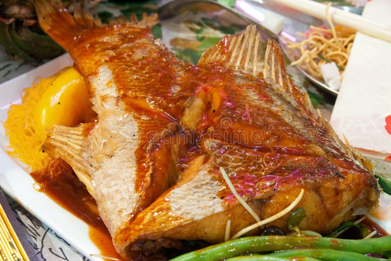 Asian Spicy Fish stock image. Image of dinner, sweet 24607297