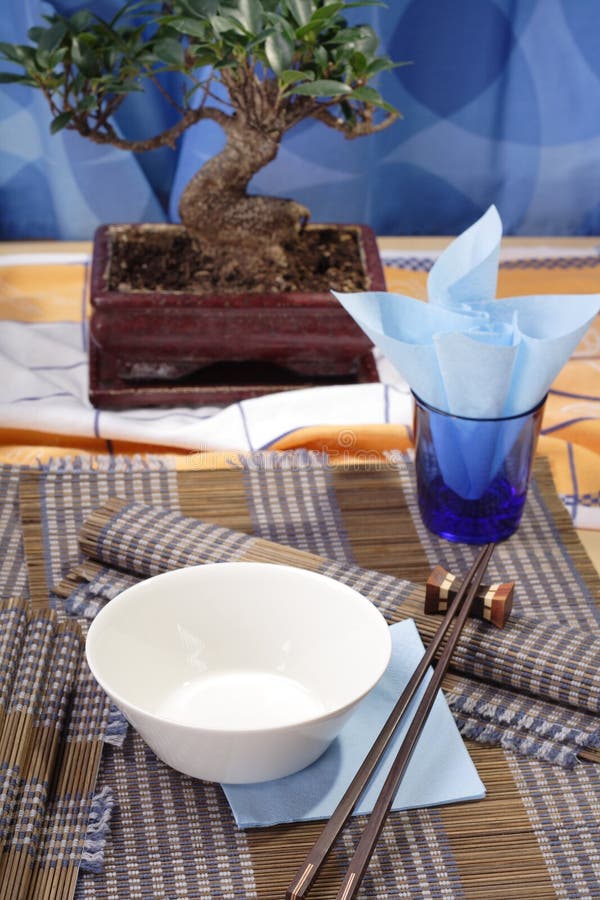 Asian Style Decorated Table Stock Photo - Image of plate, dining: 4986828