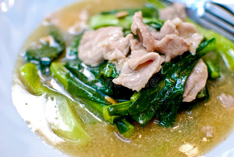 Asian style noodle with pork soup