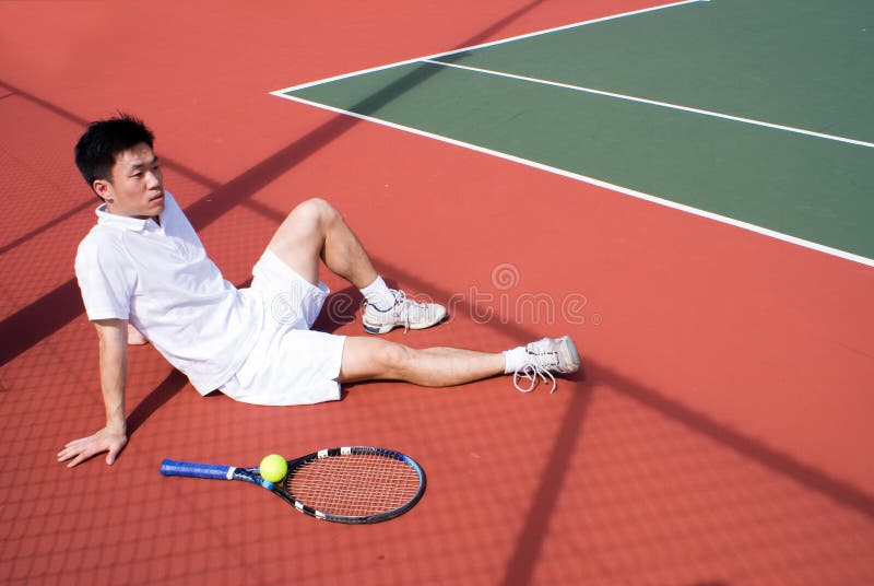Asian Tennis Player stock image. Image of clothes, fitness - 5592105