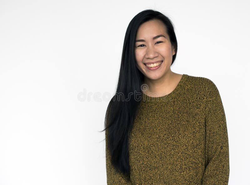 Asian Woman Beautiful Look Concept stock photo