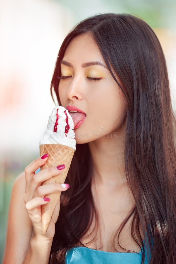 Asian Sucking On A Popsicle