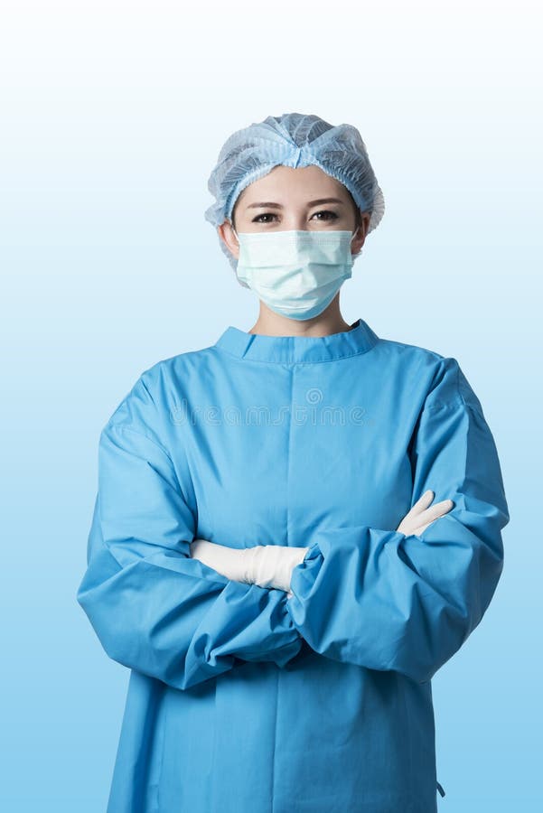 Asian woman surgeon in operation room