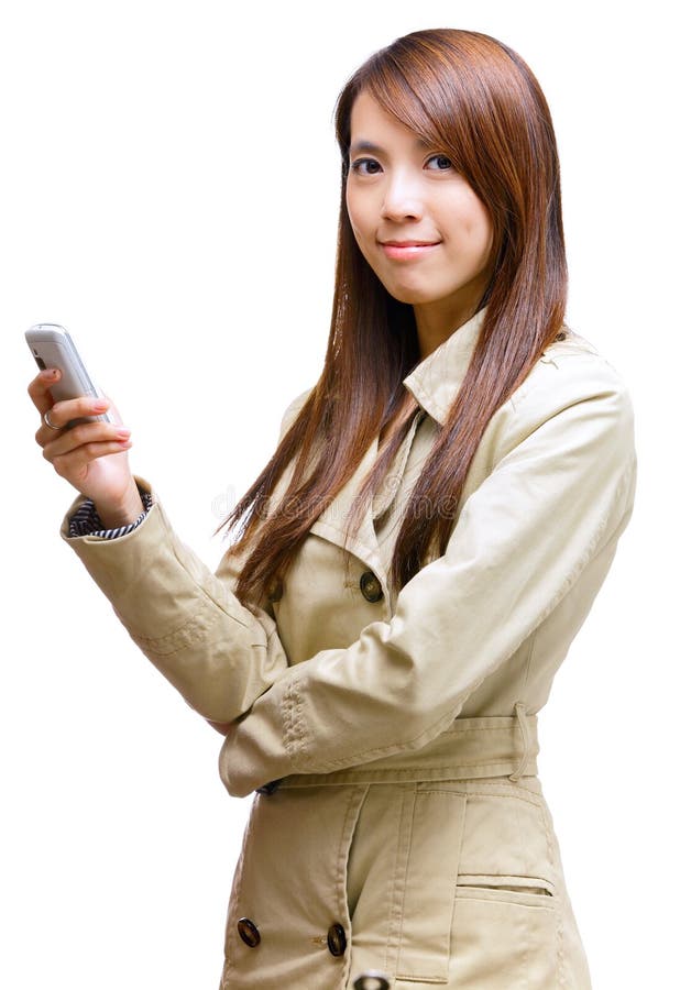 Asian young woman using mobile phone