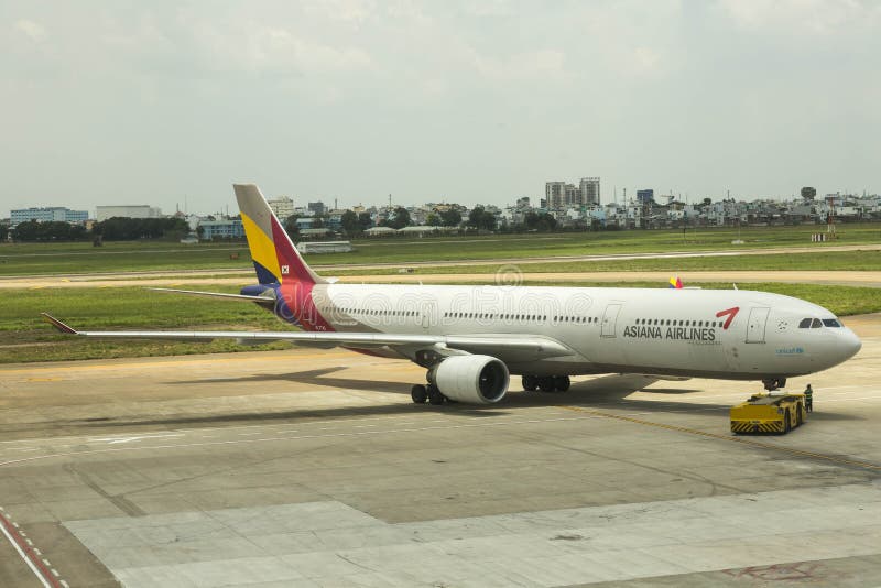 Asiana Airlines Corea fotografie stock Asiana Airlines Corea fotografie stock