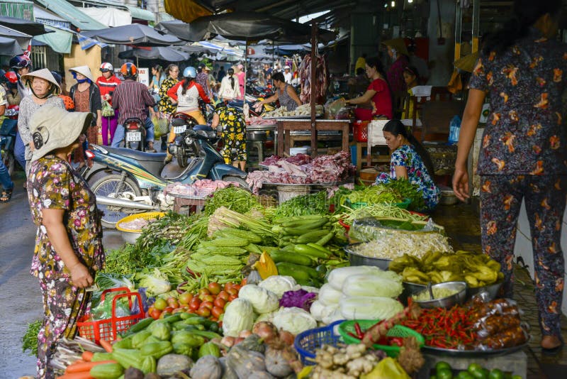 Asiatisk ny frukt- och grönsakmarknad royaltyfri foto Asiatisk ny frukt- och grönsakmarknad royaltyfri foto