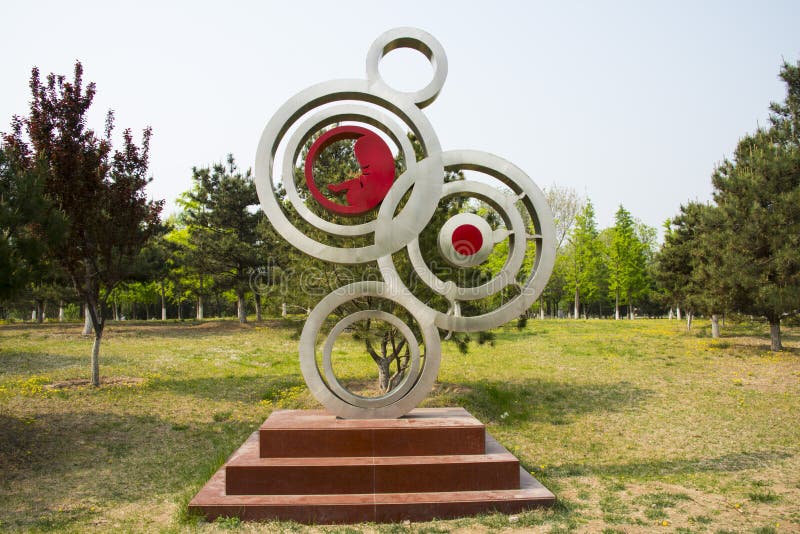 Asien China, Peking, Sun-Palast-Park, Landschaftsskulptur, Impfung stockfotografie Asien China, Peking, Sun-Palast-Park, Landschaftsskulptur, Impfung stockfotografie