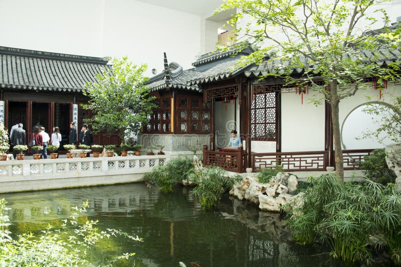 AsienChinese, GartenMuseum Pekings, China, Innenhof