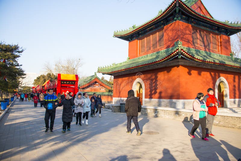 Asien-Chinese, Park Pekings Ditan, der Frühlingsfest-Tempel angemessen lizenzfreies stockfoto Asien-Chinese, Park Pekings Ditan, der Frühlingsfest-Tempel angemessen lizenzfreies stockfoto