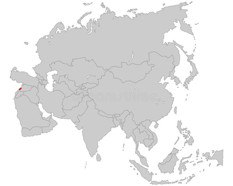 Asien - politisk översikt av Asien