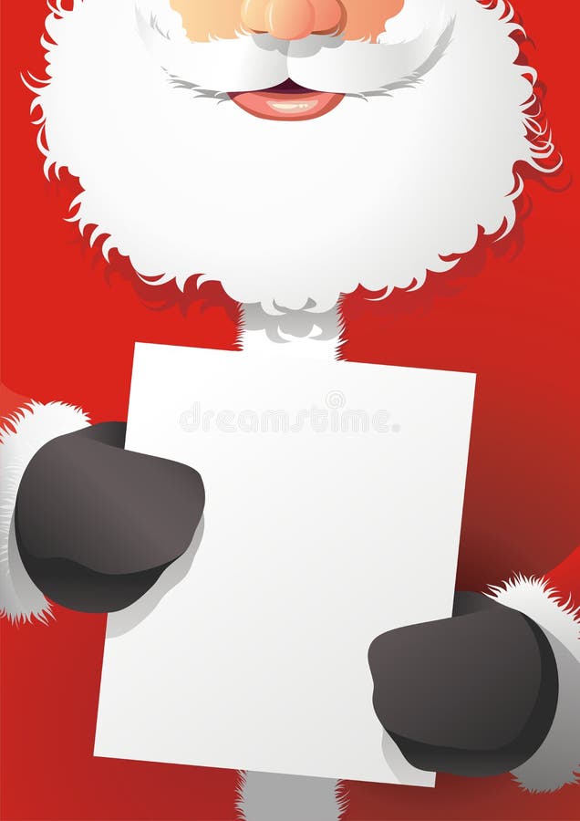 Asimiento de Papá Noel el cartel