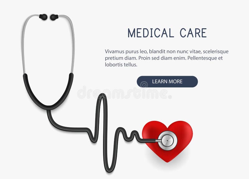 Asistencia médica Icono y corazón realistas del estetoscopio Ilustración del vector ilustración del vector Asistencia médica Icono y corazón realistas del estetoscopio Ilustración del vector ilustración del vector