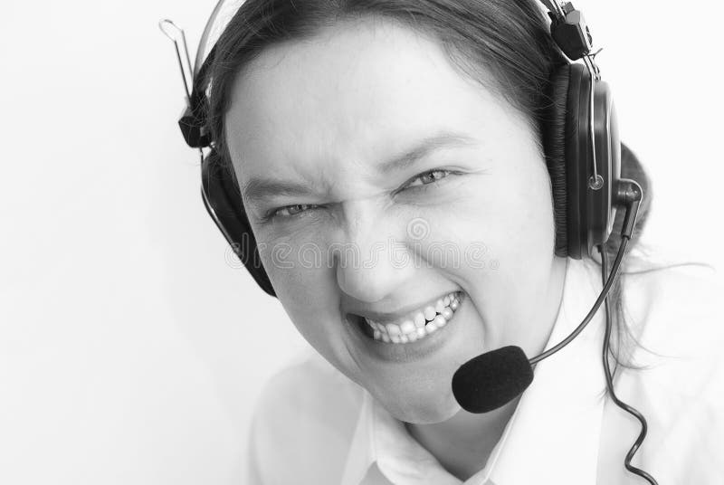 Asistență pentru clienți nebuni royalty free stock image