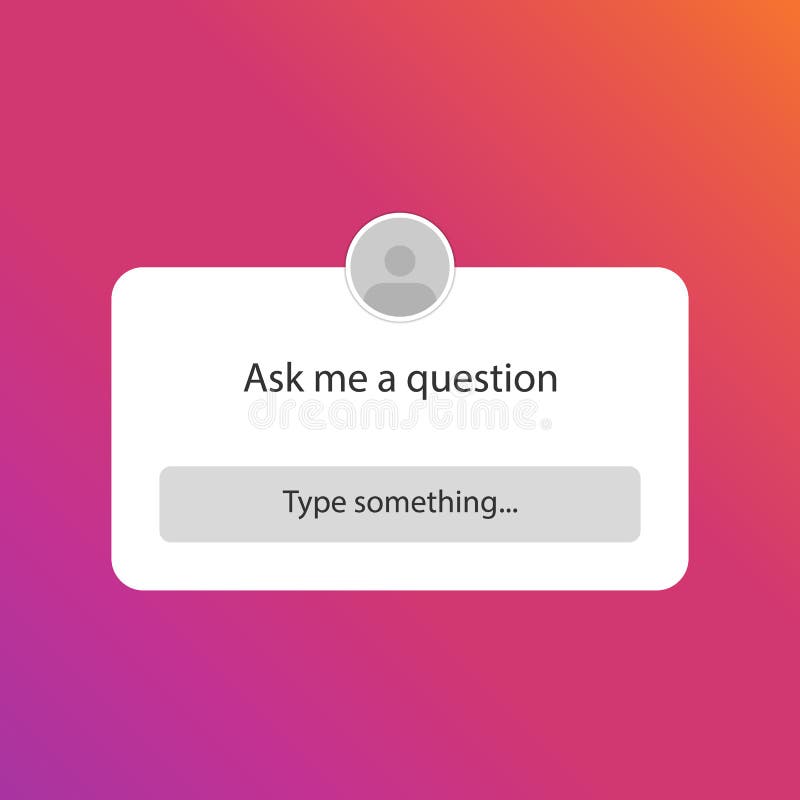 Ask Me a Question. User Interface Design Vector Isolated on a ...