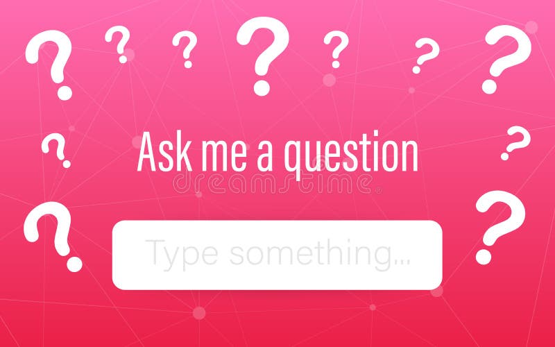 Вопрос дизайн. Ask me a question. Question user