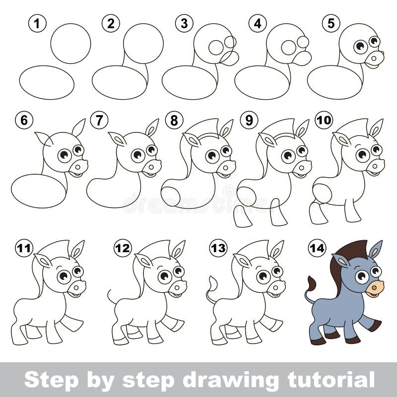 Tutorial de desenho. A lesma . imagem vetorial de Anna_Mikhailova