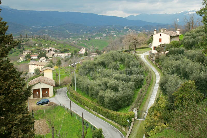 Asolo, Bekannt Als Die Perle Von Venetien Italien Stockbild - Bild von tourismus, ansicht: 44259993